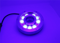 Stainless Steel 12V Color Changing Ring Fountain Lights Underwater Ponds Light